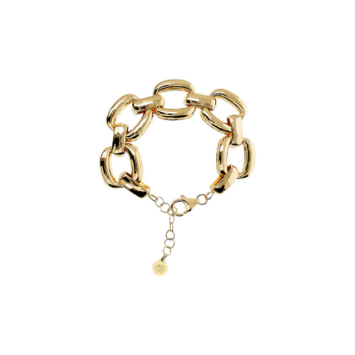 Bracciale Maxi Maglie Quadrate Martellate
