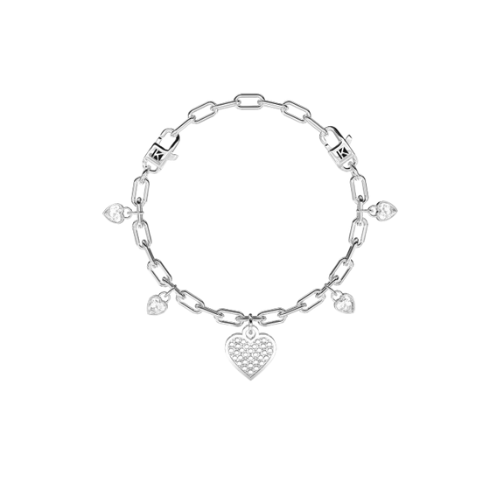 Bracciale regolabile con ciondolo cuore