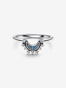 Anello Luna Pietre Blu