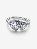 Anello Doppi Cuori Luminosi