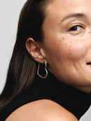 Orecchini Cerchi Cuori Asimmetrici Grandi