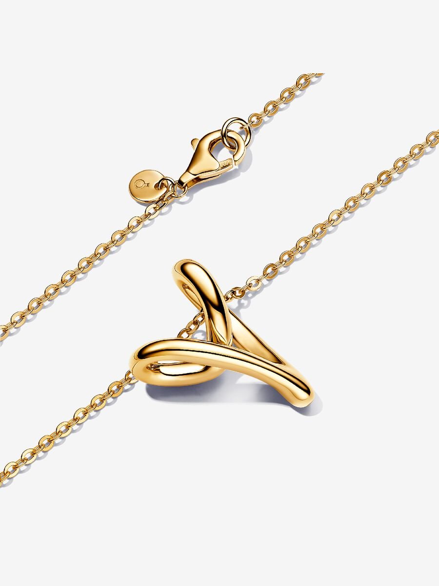 Collana Cuore Linea Sinuosa
