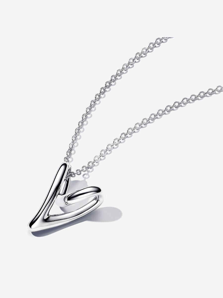 Collana Cuore Linea Sinuosa