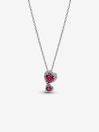 Collana Doppi Cuori Rossi