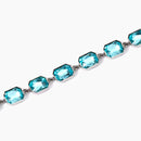 Bracciale con cristalli azzurri