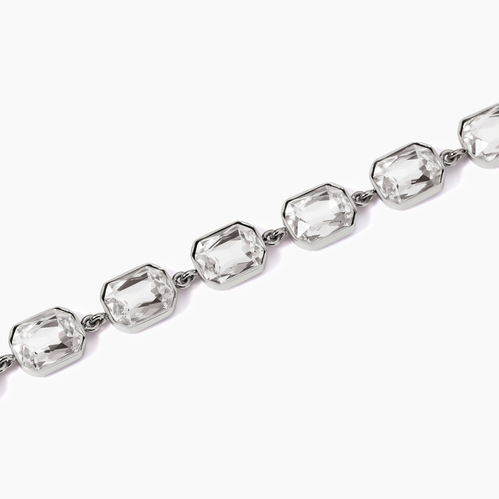 Bracciale con cristalli bianchi