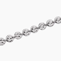 Bracciale con tondi effetto martellato