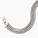 Bracciale con doppia catena e tennis