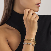 Bracciale maglie alternate