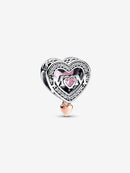 Charm Openwork Mamma con Cuore Pendente
