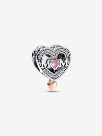 Charm Openwork Mamma con Cuore Pendente