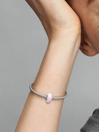 Charm Opale Glitter Rosa