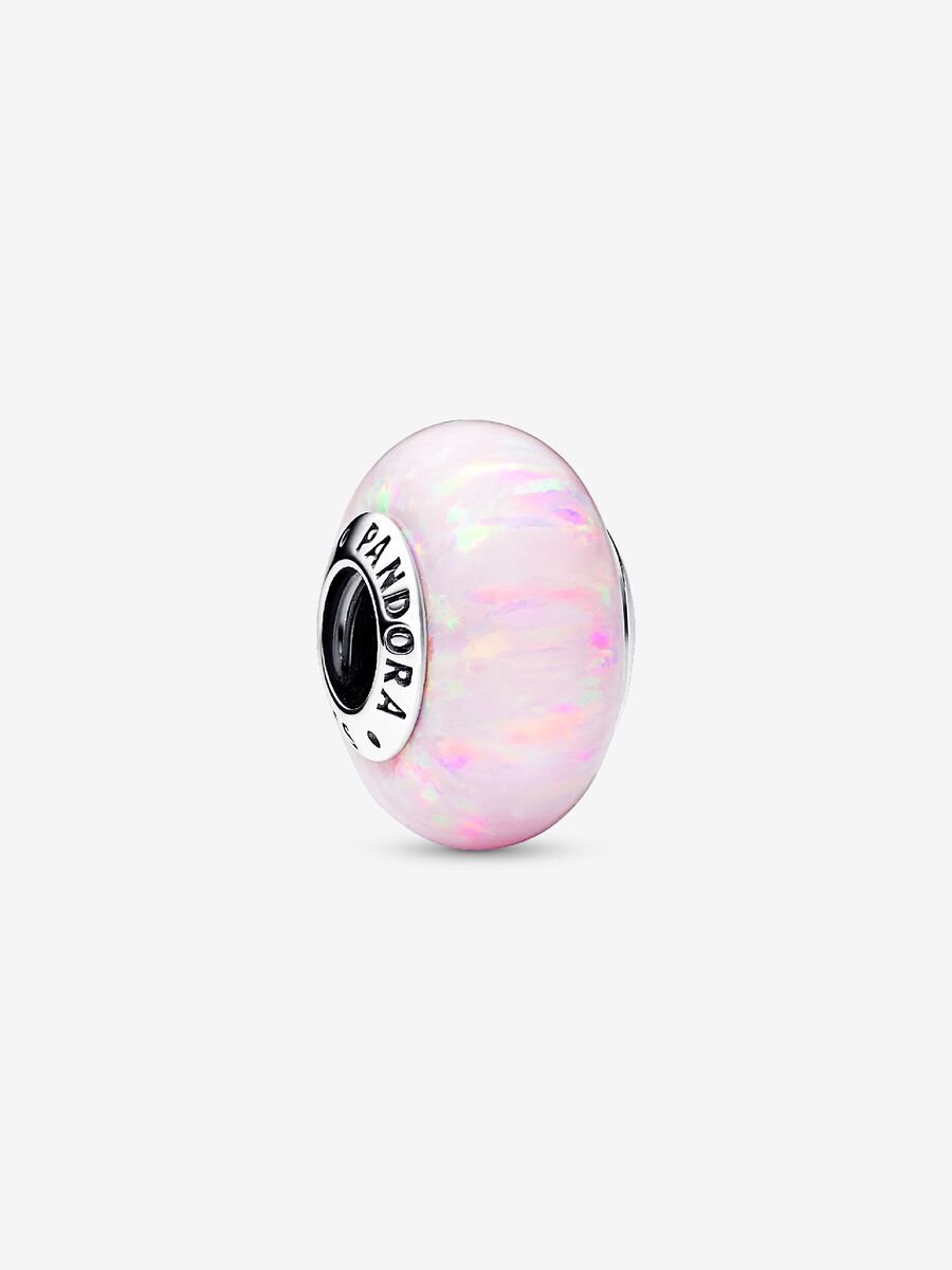 Charm Opale Glitter Rosa