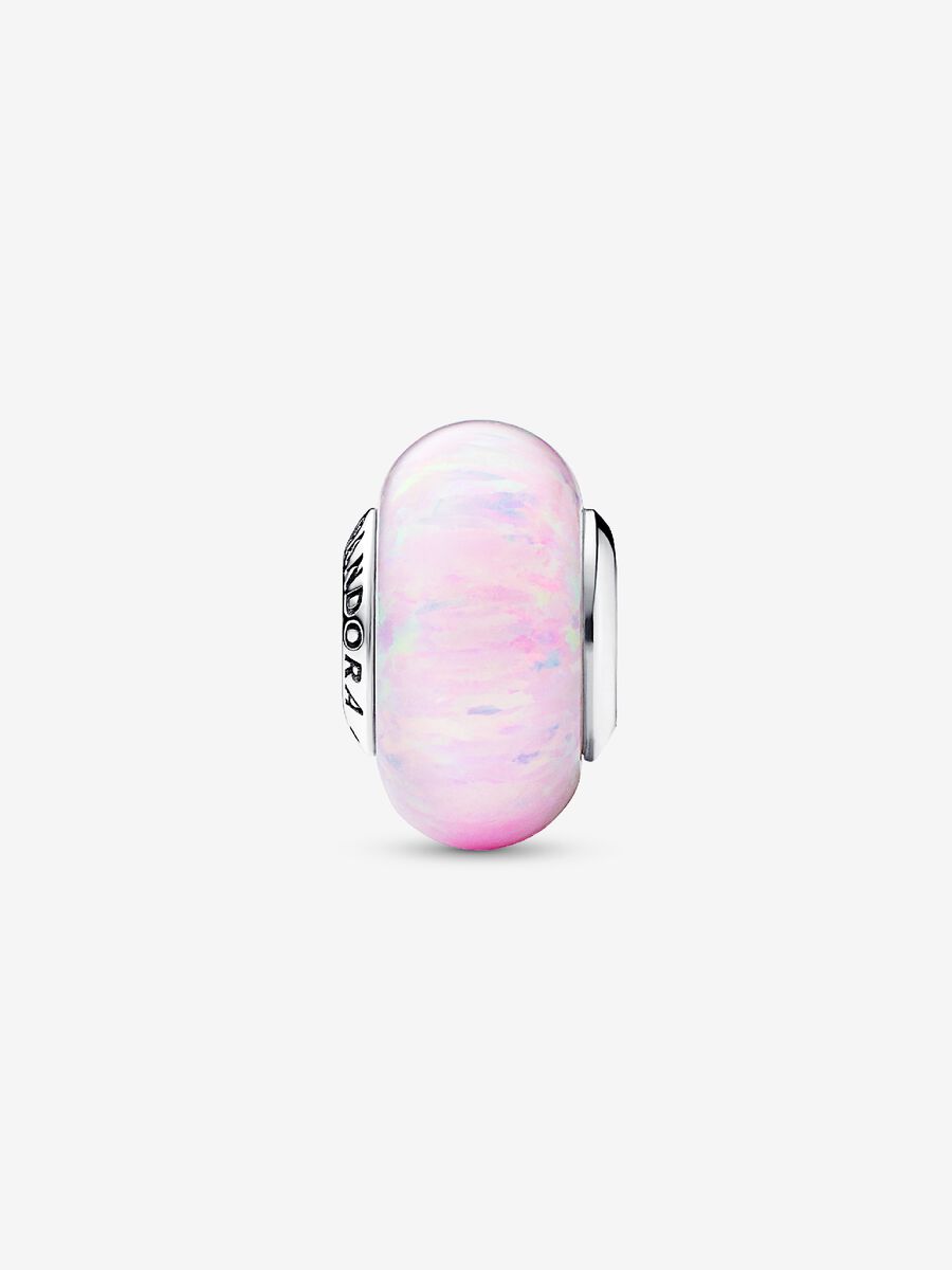 Charm Opale Glitter Rosa