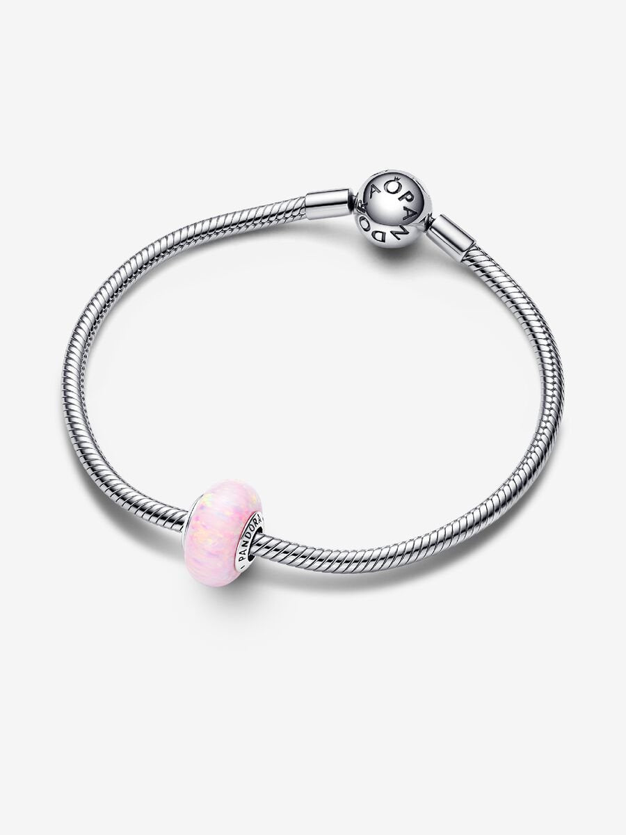Charm Opale Glitter Rosa