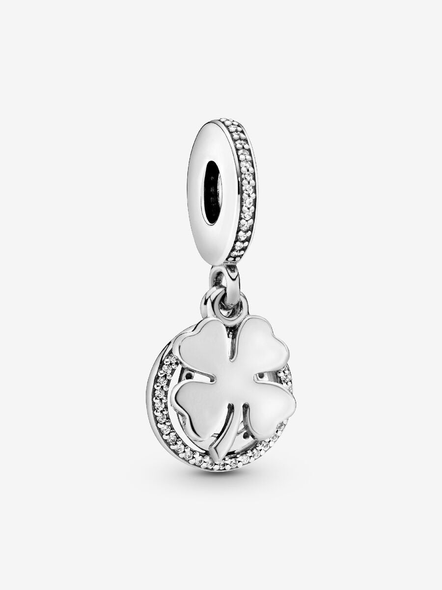 Charm Pendente Quadrifoglio portafortuna