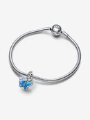 Charm Pendente Farfalla Vetro di Murano Blu