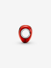 Charm Cuore Metallico Rosso