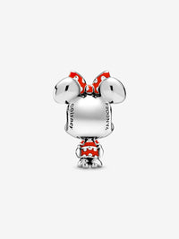 Disney, Charm Minnie con Vestito e Fiocco a pois