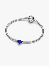 Mini Charm Pesce effetto metallico blu