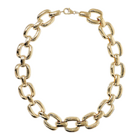 Collana Girocollo Maxi Maglie Quadrate Martellate