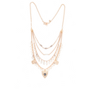 Collana multifilo con cuore