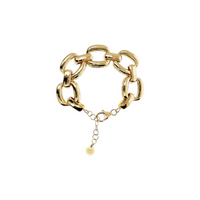 Bracciale Maxi Maglie Quadrate Martellate