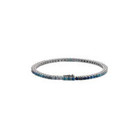 Bracciale Tennis Uomo con Cubic Zirconia Effetto Dégradé