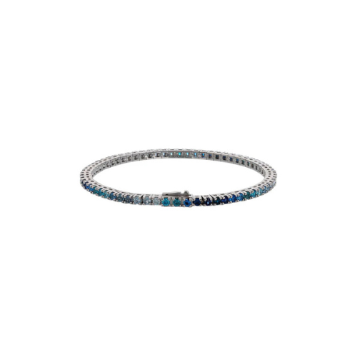 Bracciale Tennis Uomo con Cubic Zirconia Effetto Dégradé