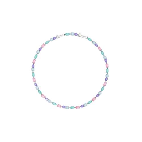 Girocollo con fusion stone multicolor