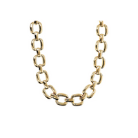 Collana Girocollo Maxi Maglie Quadrate Martellate