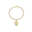 Bracciale Charm con Sacro Cuore Dorato