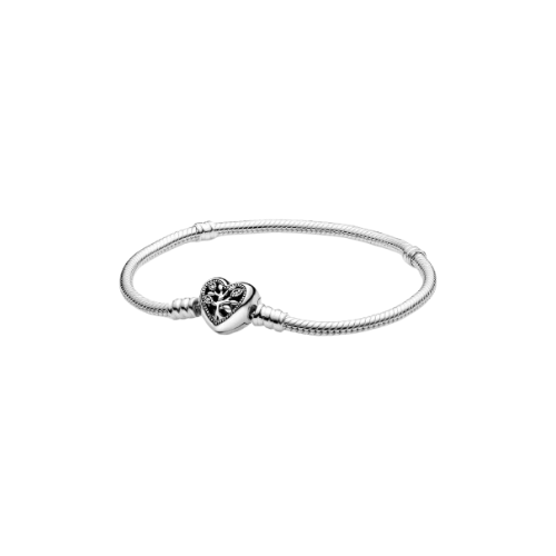 Bracciale Moments con Chiusura a Cuore albero della Famiglia