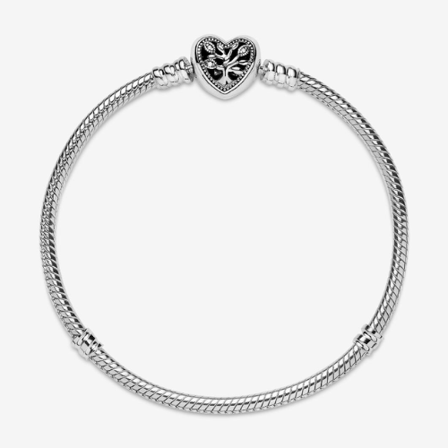 Bracciale Moments con Chiusura a Cuore albero della Famiglia