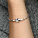 Bracciale Moments con Chiusura a Cuore albero della Famiglia