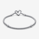 Bracciale Moments Maglia Geometrica con Chiusura a Cuore