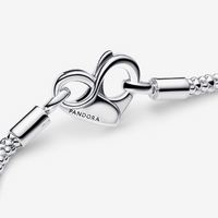 Bracciale Moments Maglia Geometrica con Chiusura a Cuore