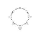 Bracciale regolabile con ciondolo cuore