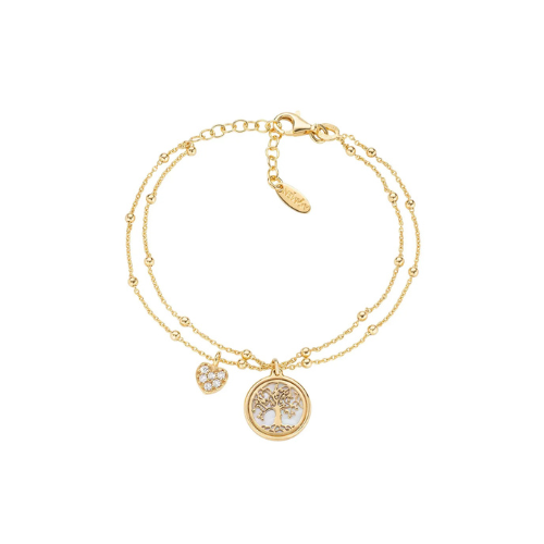Bracciale Albero della Vita e Cuore Zirconi