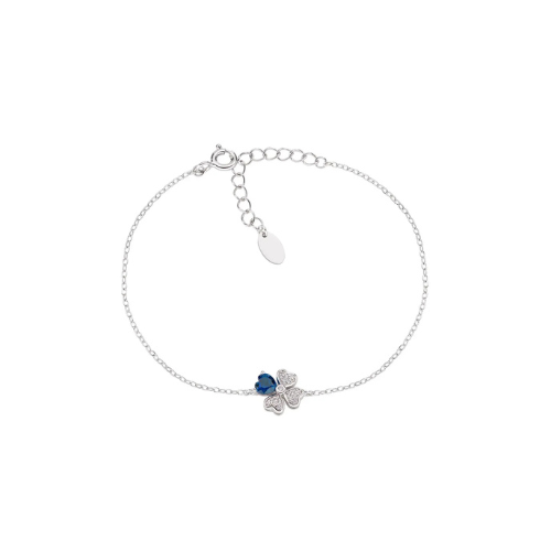 Bracciale "Quadricuore" in Argento con Zirconi