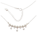 Collana con zirconi e perle