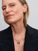 Charm Pendente Cuore Rosso con Freccia Girevole
