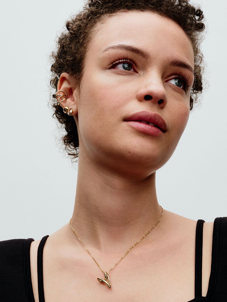 Collana Cuore Linea Sinuosa