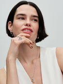 Collana Cuore Linea Sinuosa