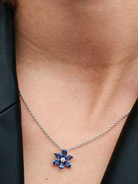 Collana Pendente Herbarium Fiore Blu