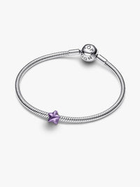 Mini Charm Stella effetto metallico viola