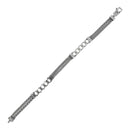 Bracciale con Catena Grumetta e Doppia Catena Spiga