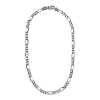 Collana con Catena Figaro e Moschettone Texture