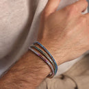 Bracciale Tennis Uomo con Cubic Zirconia Effetto Dégradé