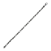 Bracciale Catena Figaro con Maglia Corda